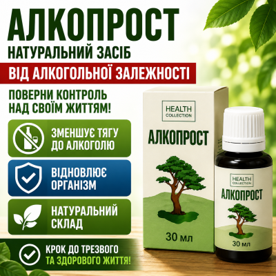 Краплі від алкогольної залежності АлкоПрост зниження потягу до алкоголю емоційний баланс природний комплекс city-3006