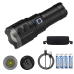 Ліхтар акумуляторний ручний для туризму риболовлі zoom Power Bank Type-C AK138 White Laser PM60-TG металевий Box optc-10103