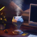 Зволожувач повітря аромадифузор з RGB підсвіткою для дому спальні офісу нічник Billow Wolf 650 мл тихий режим Opt City