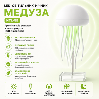 Світильник нічник акумуляторний атмосферний LED для підсвічування кімнати спальні дитячої Ambient Light RGB USB декоративна лампа