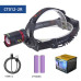 Налобний ліхтар NIGHT VISION FLUORESCENCE CT012-2R-TG для туризму риболовлі Type-C zoom 2x18650 TG optc-11624