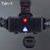 Налобний ліхтар NIGHT VISION FLUORESCENCE CT012-2R-TG для туризму риболовлі Type-C zoom 2x18650 TG optc-11624