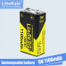 Акумулятор крона 9V для мультиметра сигналізації та техніки LiitoKala USB-9V Type-C 1100 мАг літій іонний для іграшок мікрофона