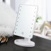 Косметичне дзеркало для макіяжу з підсвіткою 16 LED Mirror настільне сенсорне з регулюванням яскравості поворотне на 180° Opt City