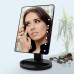 Косметичне дзеркало для макіяжу з підсвіткою 16 LED Mirror настільне сенсорне з регулюванням яскравості поворотне на 180° Opt City