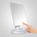 Косметичне дзеркало для макіяжу з підсвіткою 16 LED Mirror настільне сенсорне з регулюванням яскравості поворотне на 180° Opt City