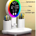Лампа настільна акумуляторна LED з вентилятором RGB-підсвіткою 3в1 33x12x18 для роботи навчання читання освітлення з органайзером