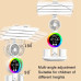 Лампа настільна акумуляторна LED з вентилятором RGB-підсвіткою 3в1 33x12x18 для роботи навчання читання освітлення з органайзером