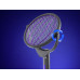 Електрична мухобійка акумуляторна з телескопічною ручкою USB Type-C Telescopic Mosquito Swatter 6 в 1 від комарів і мух